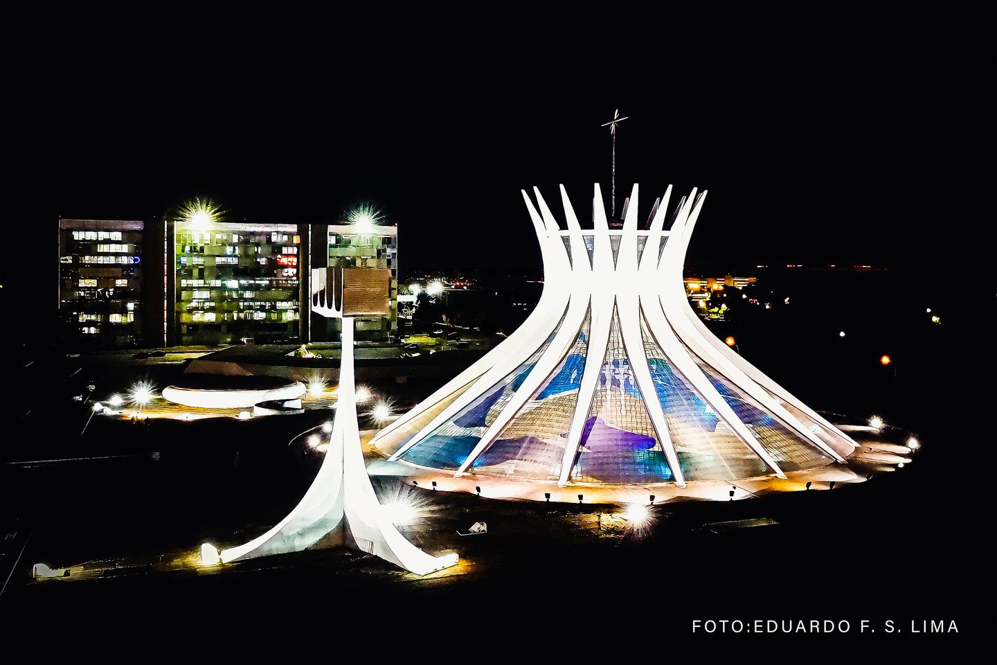 Catedral de Brasília vista aérea