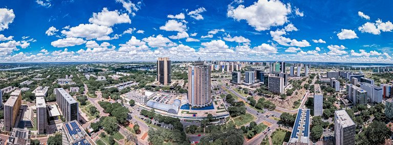 Panorâmica aérea de Brasília